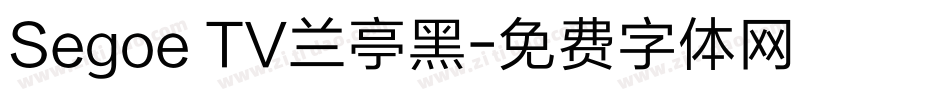 Segoe TV兰亭黑字体转换